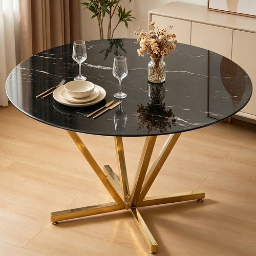 Round glass dining - 45.27",
