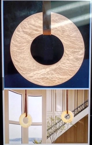 Natural round alabaster - round,