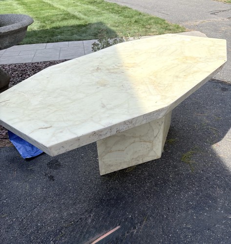 Marble dining table - dining,