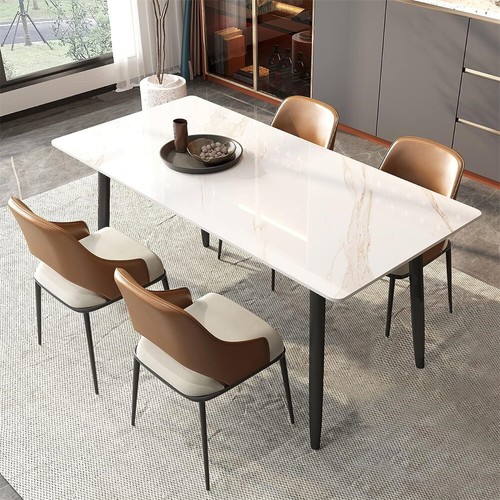 White dining table - white,
